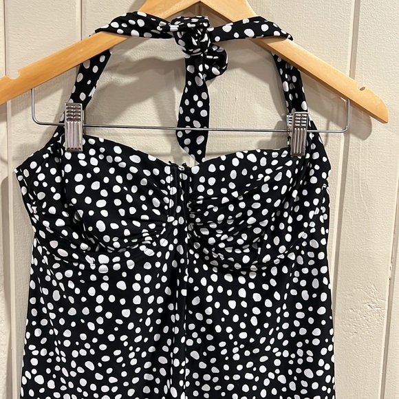 Smart & Sexy Swim Black & White Polka Dot Swim Top - Picture 2 of 8